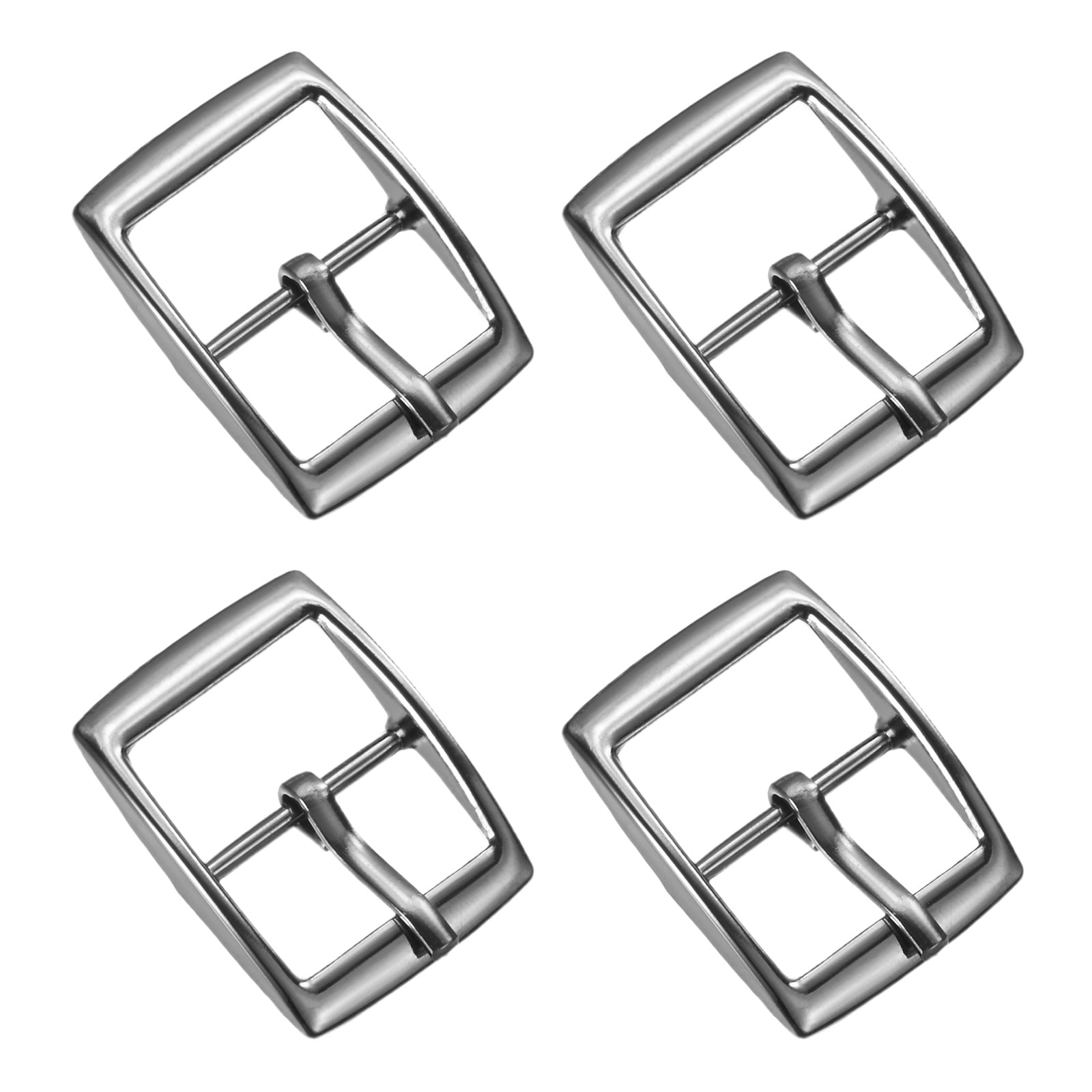 Uxcell 0.59 IN(15mm) Metal Single Prong Buckle [4Pcs] - Webbing Belts ...
