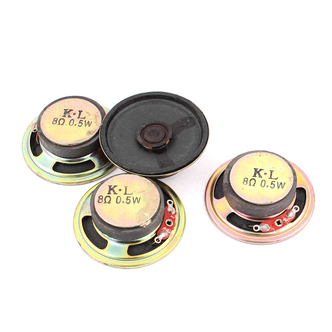 NEW LON Altoparlante Magnetico Esterno 0.5W 8 Ohm 57mm – 4 Pezzi In Metallica, Per Giocattoli, Mini Box E Campanelli