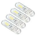 thumbnail image 1 of Uxcell 0.5W Mini USB LED Light 3000-3200K Slim Led Light Stick Warm White 4 Pack, 1 of 5