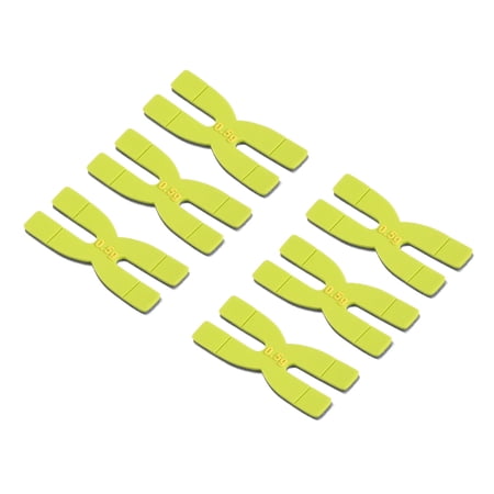 Uxcell 0.5g Silicone Badminton Racket Racquet Weight Balance Strips Tapes, Green 6 Pack