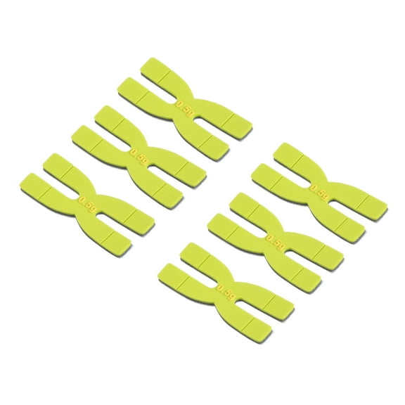 Uxcell 0.5g Silicone Badminton Racket Racquet Weight Balance Strips Tapes, Green 6 Pack