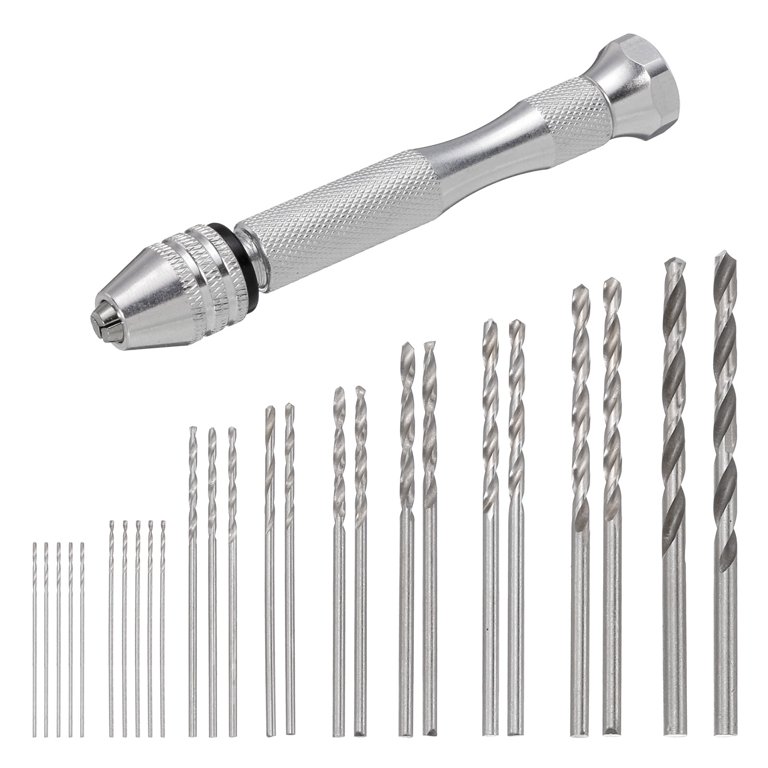 Precision Pin Vise Hand Drill with 25pcs Micro Twist Drill Bits Set (0 –  AUTOTOOLHOME