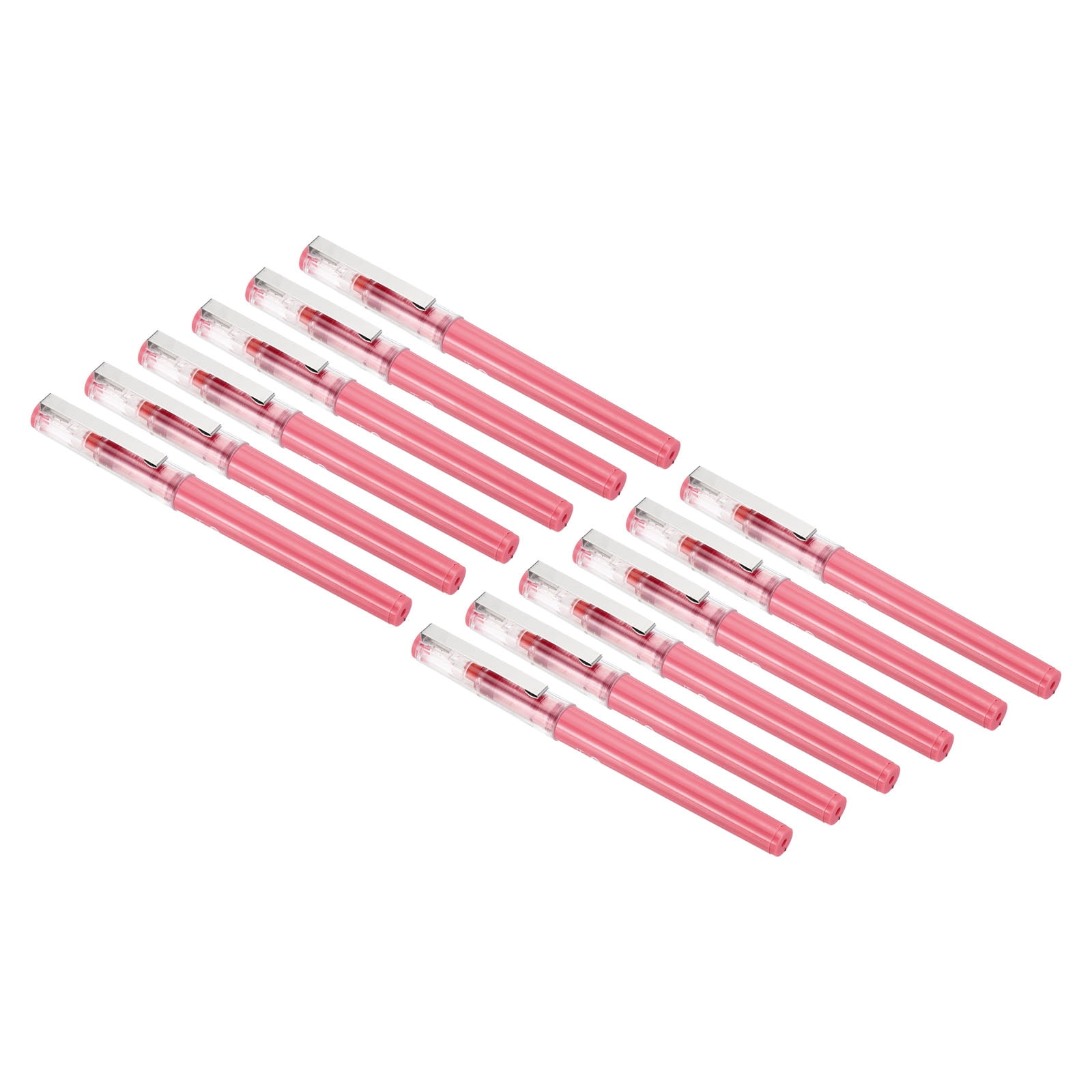 Uxcell 0.5mm Fine Point Red Ink Gel Pens Roller Ball Ballpoint Pen, Red ...