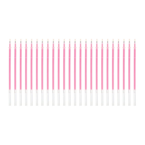 Uxcell 0.5mm Gel Pens Refills, 24 Pack Glitter Gel Pens Sparkle Metallic Ink Fine Point Colored Refill Set for Adults Coloring Books Journaling Scrapbooking Art Drawing, Pink