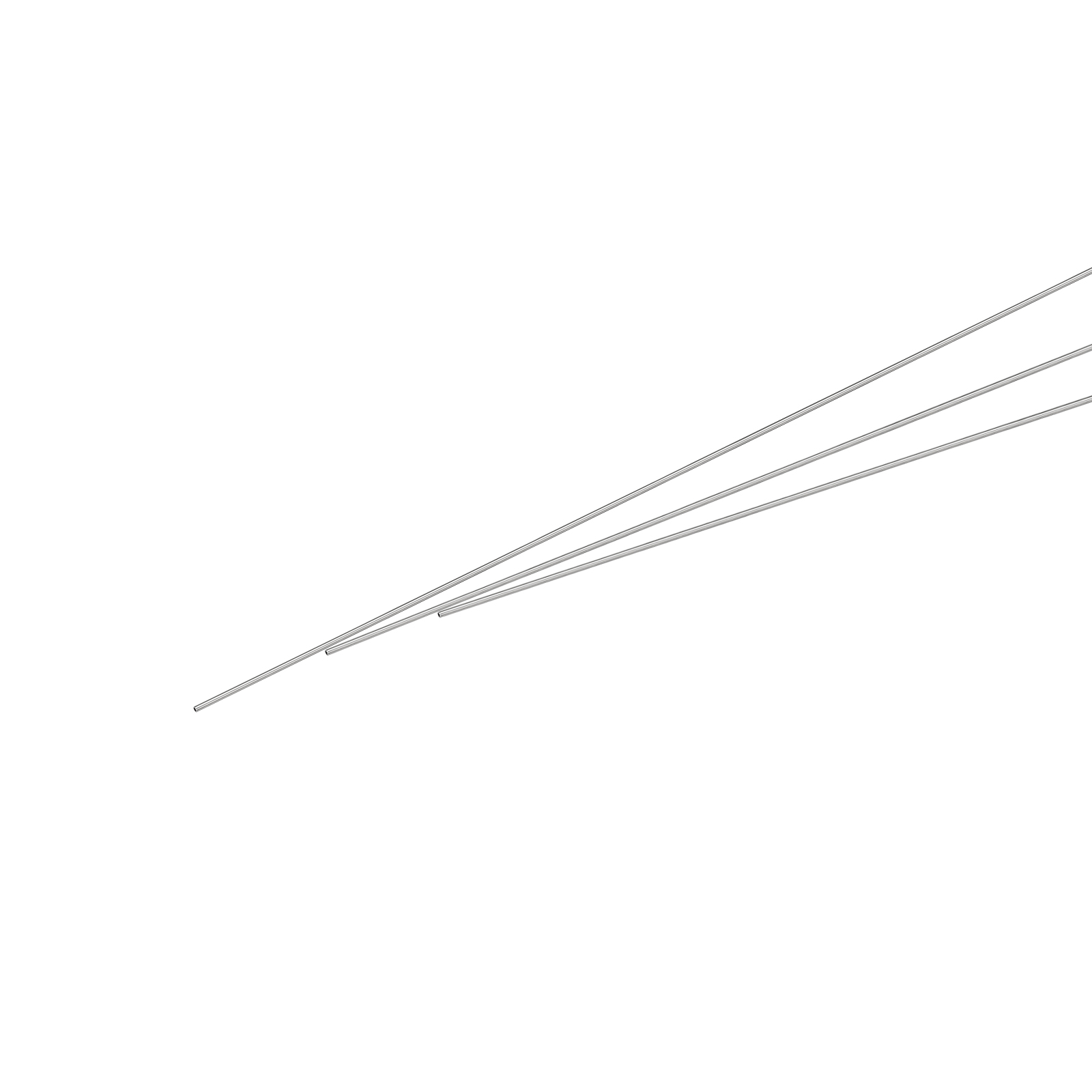 Tube Capillaire En Acier Inoxydable 304 – 1mm X 0.1mm X 250mm, 2 Pièces, Industriel