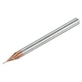 thumbnail image 1 of Uxcell 0.5mm x 3mm x 4mm x 50mm Solid Carbide AlTiSin Coated 2 Flute Square End Mill, 1 of 6