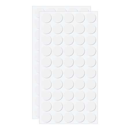 Uxcell 0.6" Double Sided Adhesive Dots, 1000 Pack Clear Sticky Tack Round Mounting Putty Removable Adhesive Putty