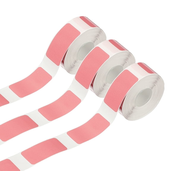 Uxcell 0.63 x 1.1 Inch Food Storage Labels, 3 Roll (210pcs Per Roll) Refrigerator Freezer Marker Adhesive Paper Sticker for Jars Bottles Containers, Pink