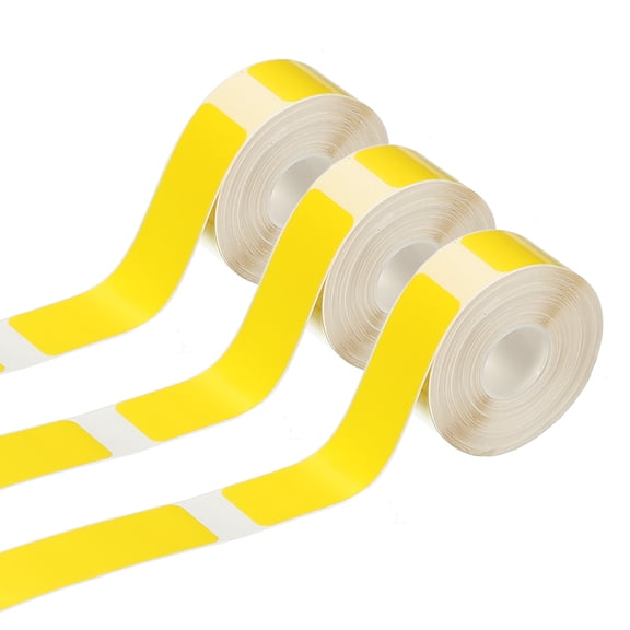 Uxcell 0.63 x 2.36 Inch Food Storage Labels, 3 Roll (110pcs Per Roll) Refrigerator Freezer Marker Adhesive Paper Sticker for Jars Bottles Containers, Yellow