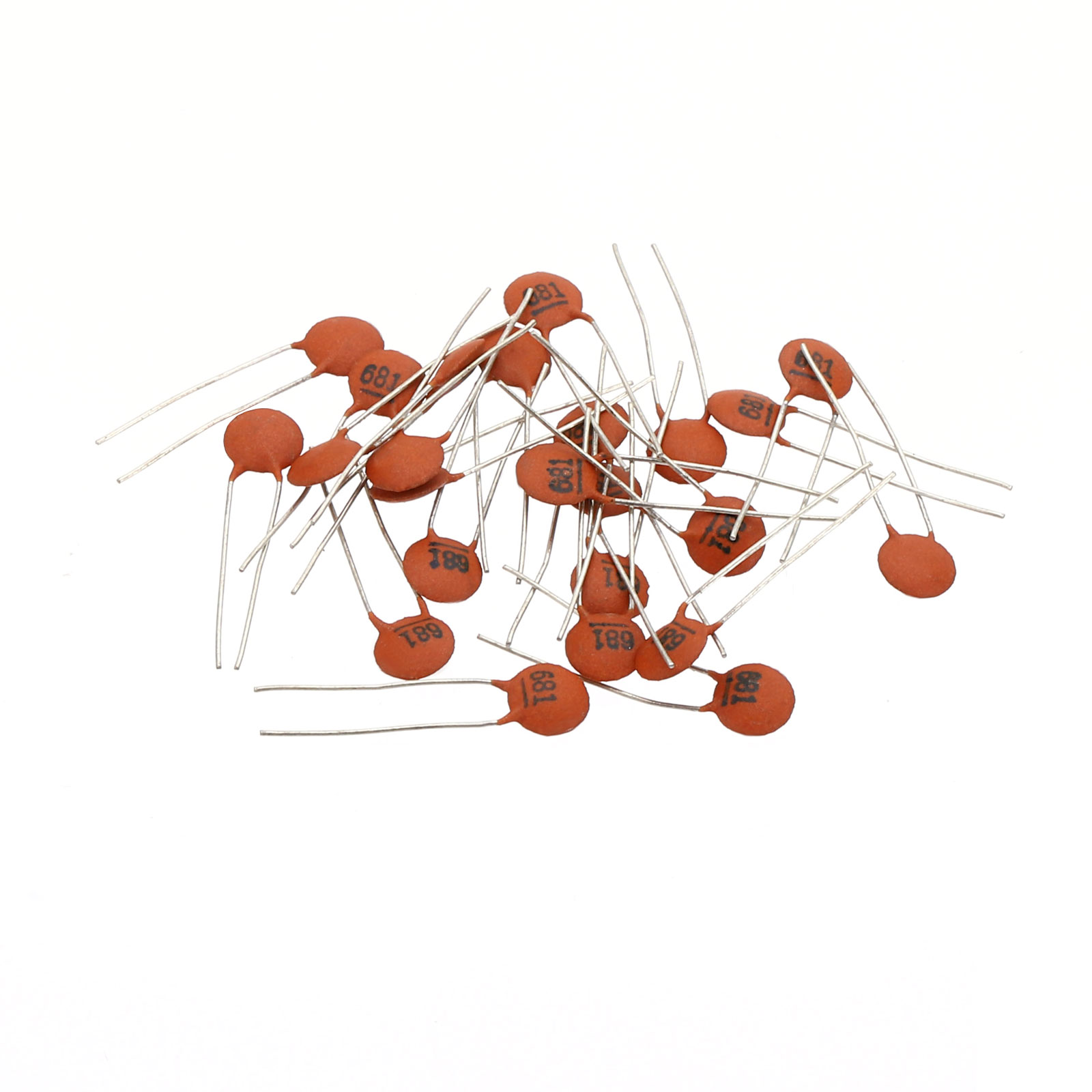 Uxcell 0.68nf 50V Ceramic Disc Capacitor, 25 Pcs Ceramic Chip Capacitor ...