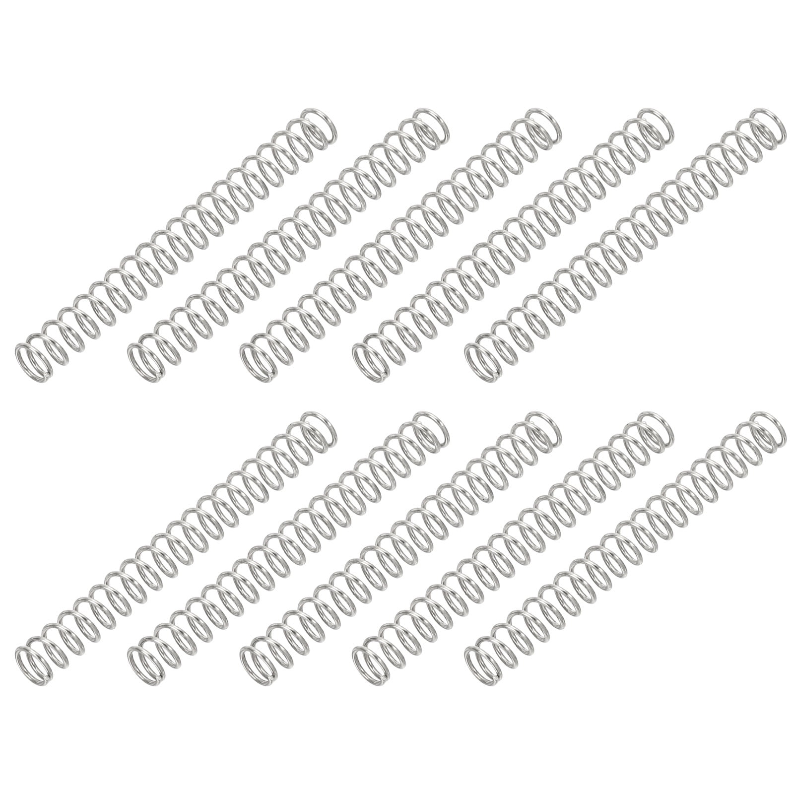 Uxcell 0.6mm Wire Dia x 5mm OD x 45mm L Compression Spring, 304 ...