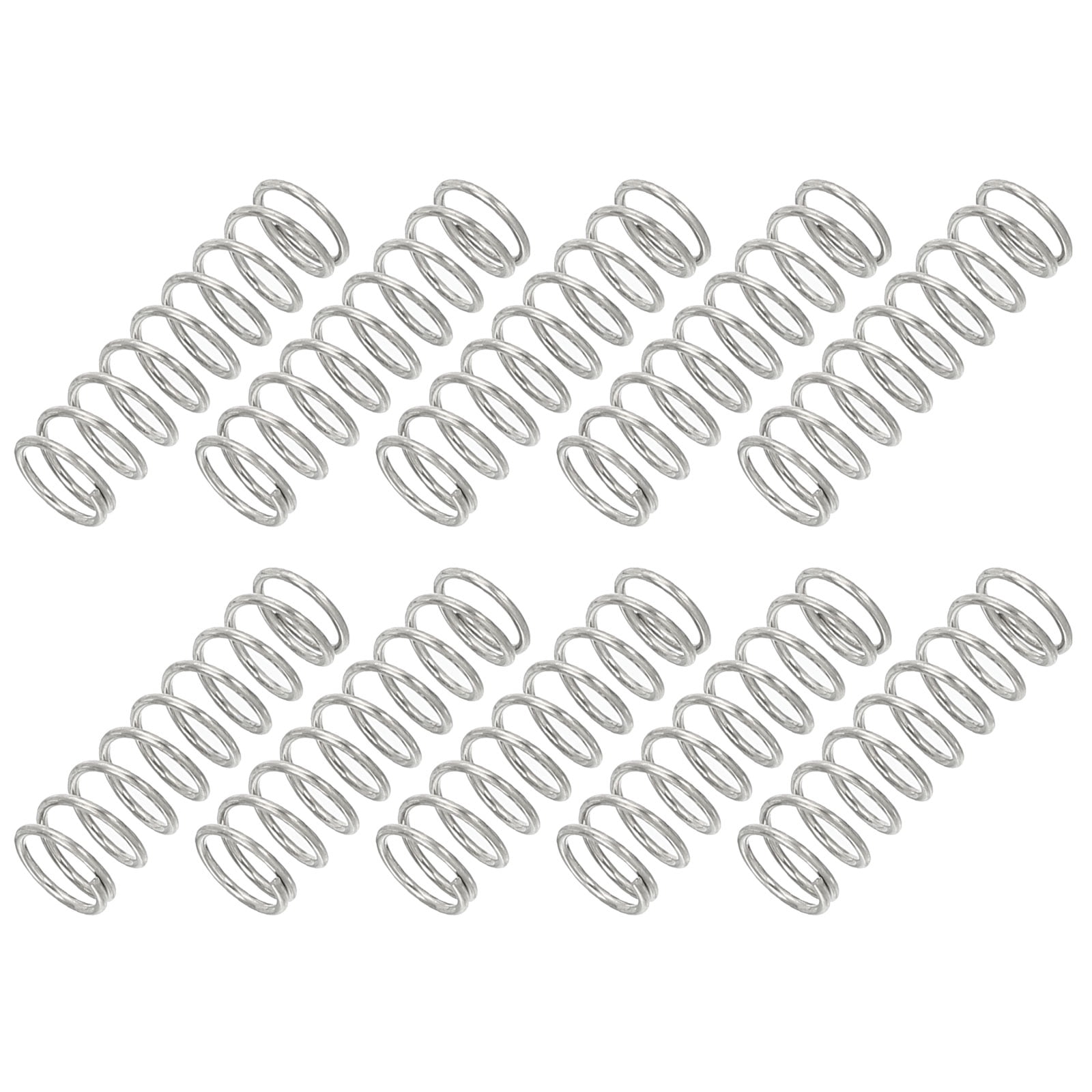 Uxcell 0.6mm Wire Dia x 6mm OD x 20mm L Compression Spring, 304 ...