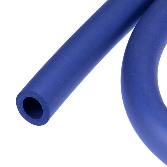 Uxcell 0.7" ID 1/4" Wall Thick 5ft Blue Foam Grip Tubing Handle Grips Non-slip for Fitness, Tools Handle Support