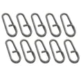 thumbnail image 1 of Uxcell 0.7" Stainless Steel Fishing Quick Snaps Clips Oval Split Rings Fishing Tackle Black 200 Pack, 1 of 6