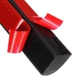thumbnail image 1 of Uxcell 0.7"x0.86"x59" Flexible Quarter Round Wall Trim Double Self-adhesive Black, 1 of 6