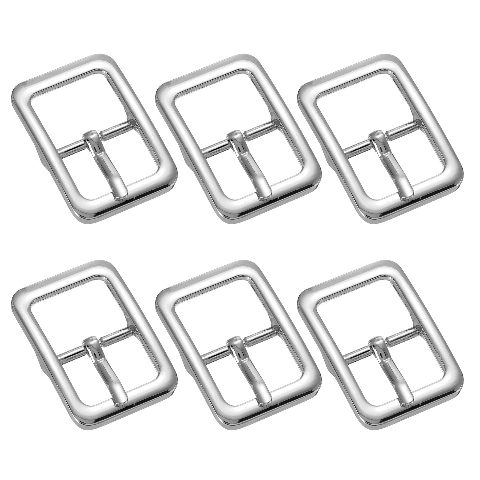 Uxcell 0.75 IN(19mm) Single Prong Belt Buckle [6Pcs] - Metal Center Bar ...