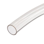 Uxcell 0.75''x0.94''x3.28ft Vinyl Tubing Flexible Water Pipe PVC Plastic Transparent 1 pcs