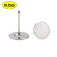 thumbnail image 1 of Uxcell 0.75'’x0.98'’ Flat Head Furniture Nails Silver Tone Upholstery Nails Tacks 30 Pack, 1 of 5
