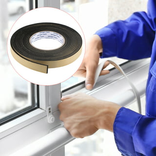 10FT Self Adhesive Foam Strip Black Single Sided Weather Stripping Foam  Seal Tape for Window Door Insulation 