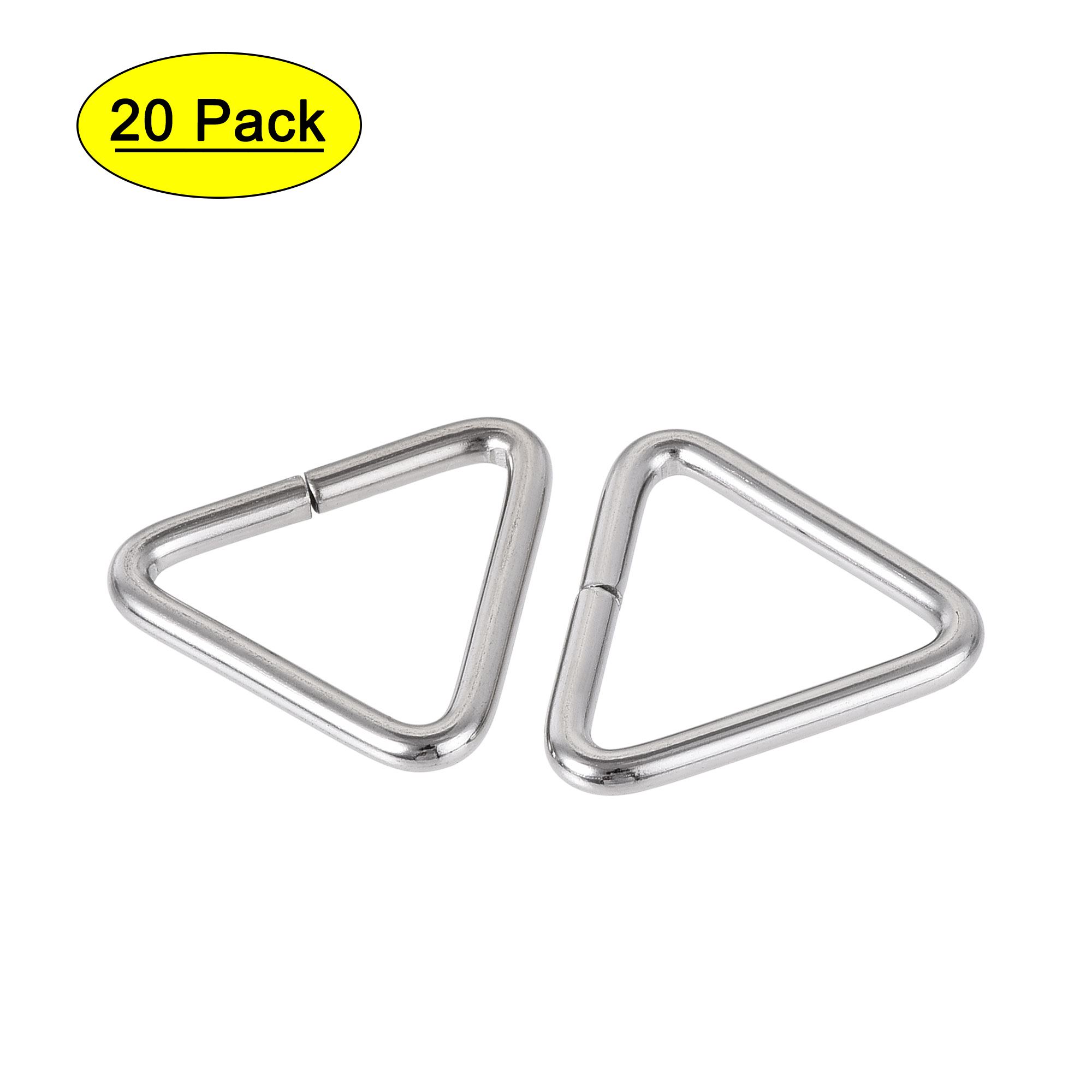 Uxcell 0.79"(20mm) Inner Width Triangle Ring Buckle 20 Pack - Walmart.com
