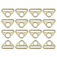 thumbnail image 1 of Uxcell 0.79" Adjuster Triangle with Bar Swivel Clip D Dee Ring Buckle, 16Pack Bronze, 1 of 5