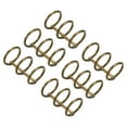 thumbnail image 1 of Uxcell 0.79" Dia 3 Circle Detachable Metal Binder Rings Loose Leaf Rings Bronze 6 Pack, 1 of 6