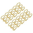 thumbnail image 1 of Uxcell 0.79" Dia 3 Circle Detachable Metal Binder Rings Loose Leaf Rings Gold Tone 10 Pack, 1 of 6