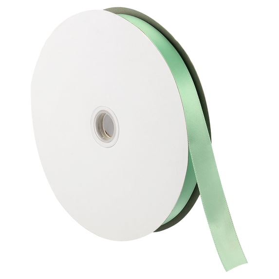 Uxcell 0.79" x 100 Yards Double Face Decorate Crafts Roll Satin Ribbon Light Blue