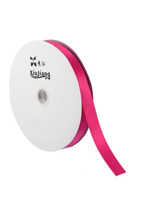 0.79" x 100 Yards Double Face Decorate Crafts Roll Satin Ribbon Rose Red