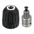 thumbnail image 1 of Uxcell 0.8-10mm Capacity 3/8" Thread Keyless Drill Chuck with Converter, 1 of 5