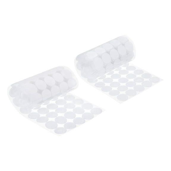 Uxcell 0.8" Self Adhesive Dots, 100 Pairs Sticky Hook Nylon Loop Dots Strips, White