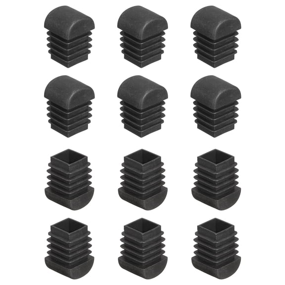 Uxcell Plastic Plug, Pipe Tubing End Cap Plastic Plug Cap Insert 0.8 x 0.8 inch 28Pcs