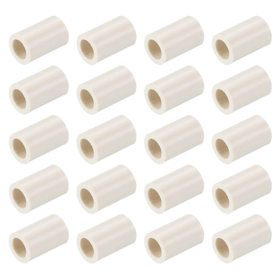 Uxcell 0.8 x 0.47" Pool Cue Ferrules 20 Pack Billiard Cue Ferrules Slip on Snooker Pool Stick Tips Replacement Accessories White