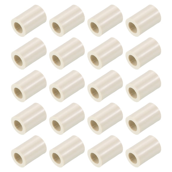 Uxcell 0.8 x 0.51" Pool Cue Ferrules 20 Pack Billiard Cue Ferrules Slip on Snooker Pool Stick Tips Replacement Accessories White