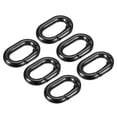 thumbnail image 1 of Uxcell 0.83 Inch Spring Oval Ring Round Snap Clip Trigger for Bag Purse Keychain, 6Pack Black, 1 of 6