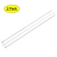 thumbnail image 1 of Uxcell 0.86''IDx0.98''ODx1Ft Rigid Round Clear Polycarbonate Plastic Tubing 2 Pack, 1 of 6
