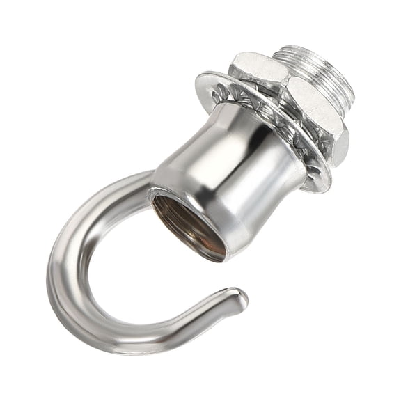Uxcell 0.87" x 1.1" Ceiling Hook Ceiling Pendant Alloy Chrome