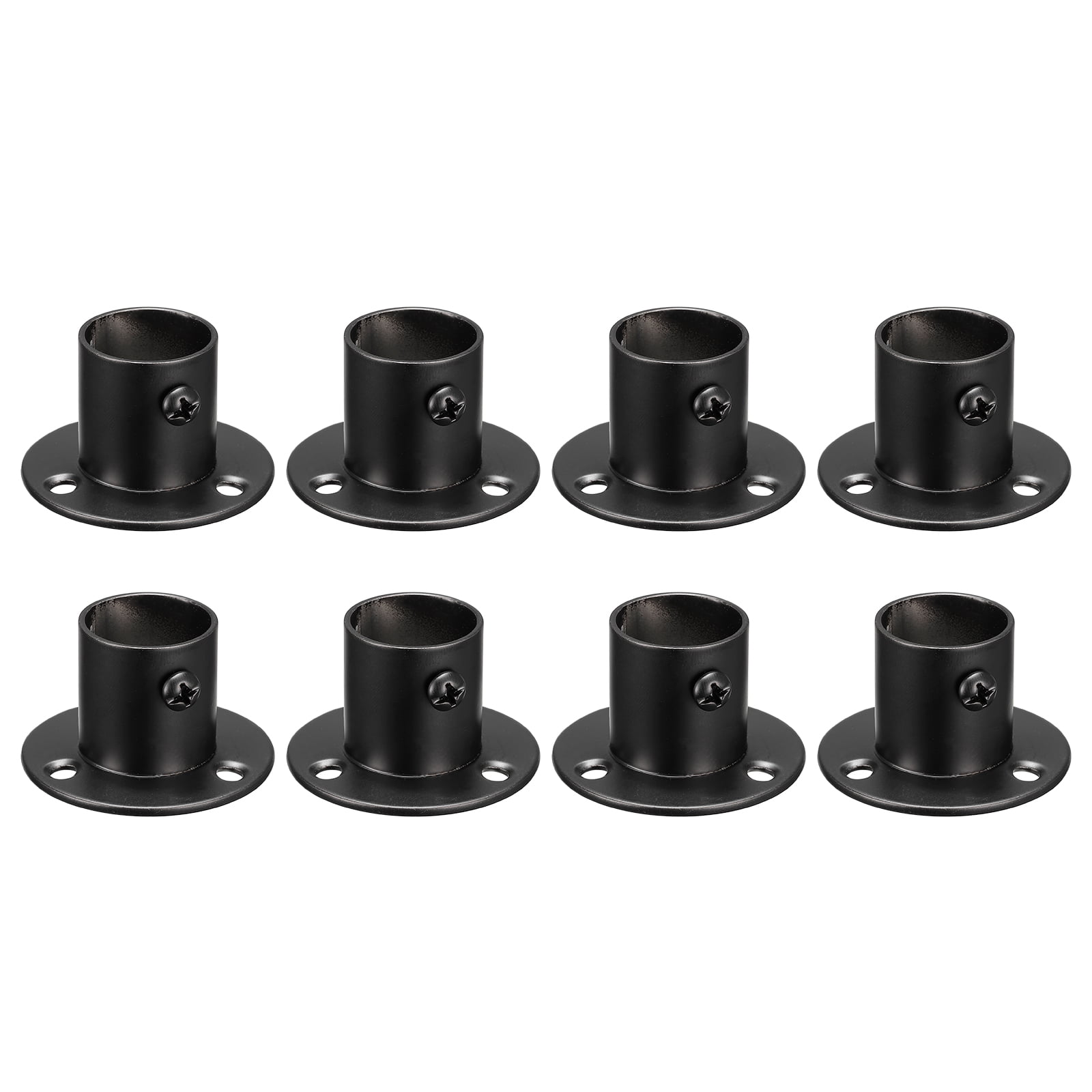 Uxcell 0.88'' Dia Stainless Steel Pole Sockets Flange Rod Holder ...