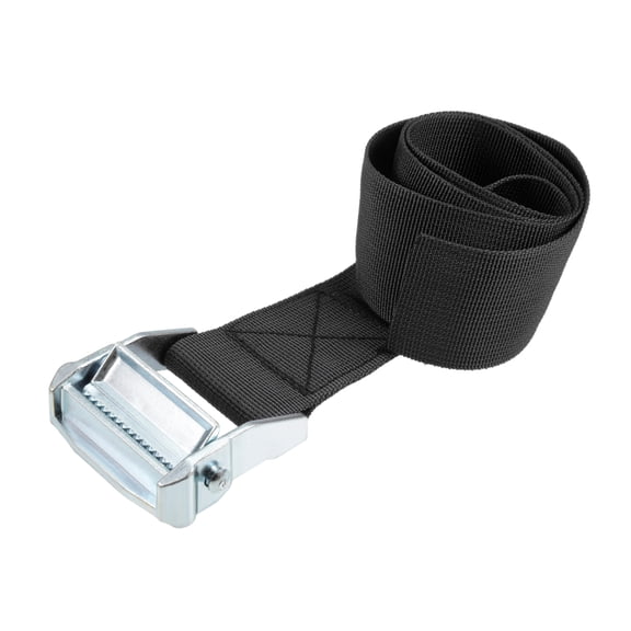 Uxcell 0.8M x 5cm Lashing Strap with Cam Lock Buckle 500Kg Work Load, Black