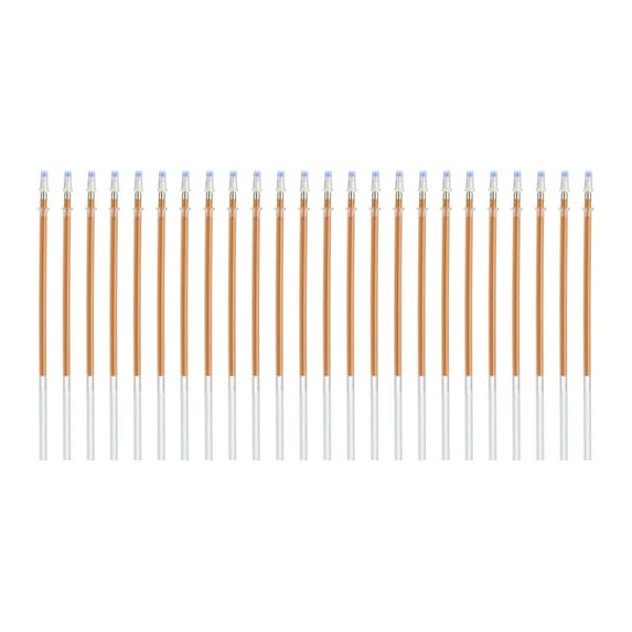 Uxcell 0.8mm Gel Pens Refills, 24 Pack Glitter Gel Pens Sparkle Metallic Ink Medium Point Colored Refill Set for Adults Coloring Books Journaling Scrapbooking Art Drawing, Orange