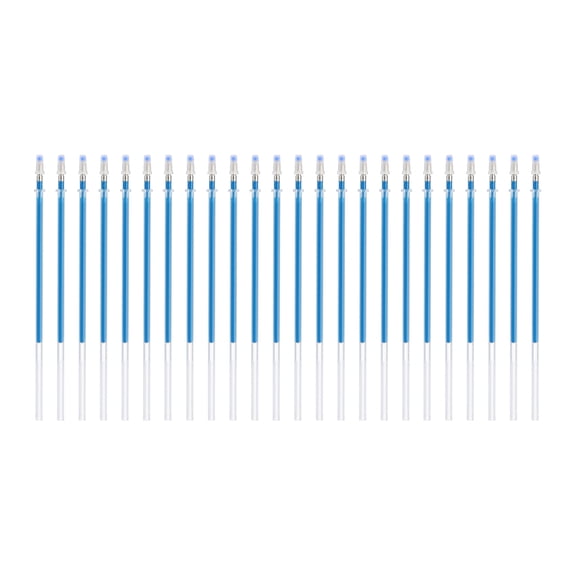 Uxcell 0.8mm Gel Pens Refills, 24 Pack Glitter Gel Pens Sparkle Metallic Ink Medium Point Colored Refill Set for Adults Coloring Books Journaling Scrapbooking Art Drawing, Sky Blue