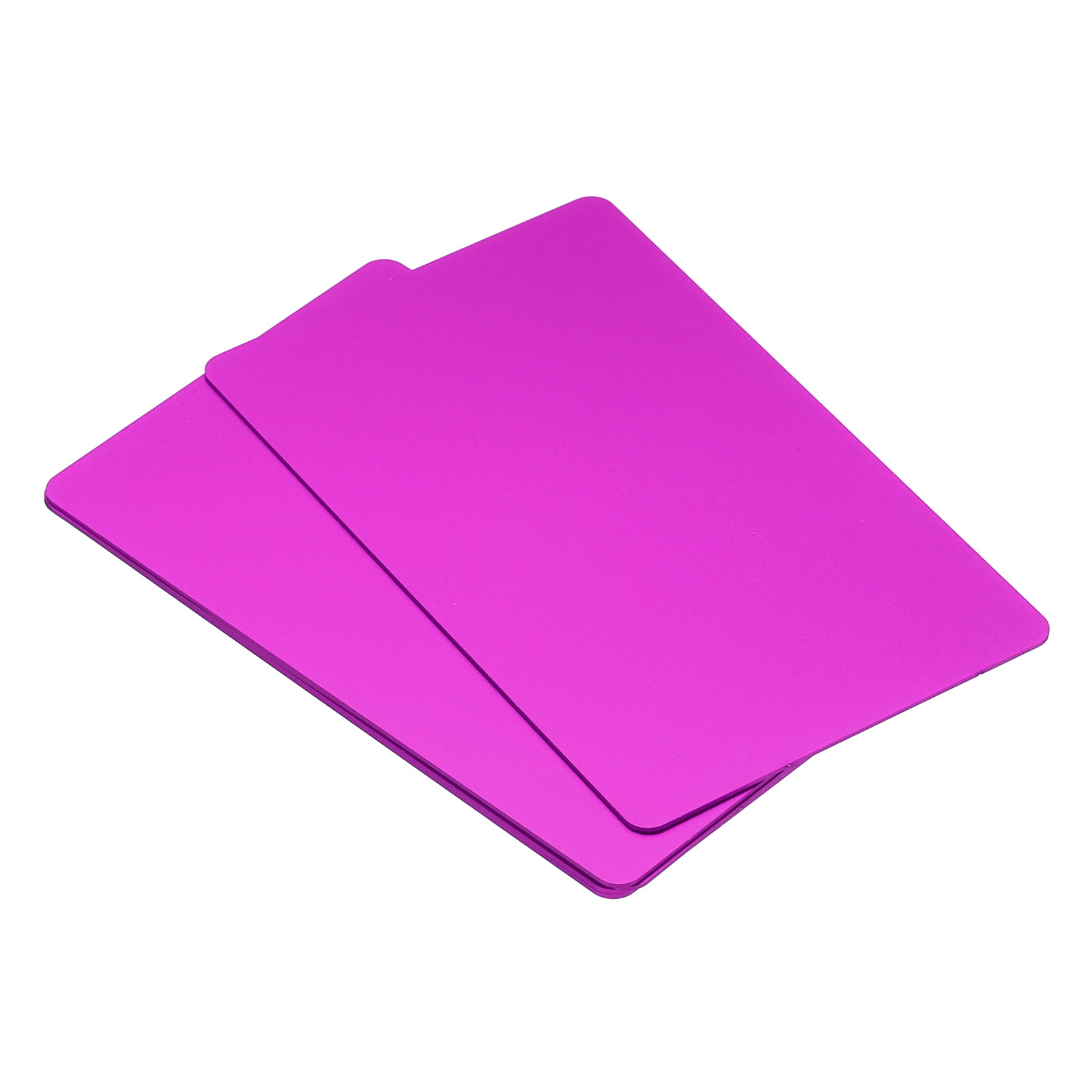 100 Pink Anodized Aluminum Business Cards Blanks for Laser