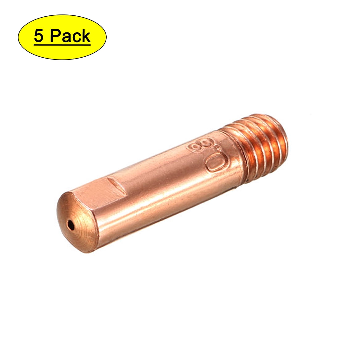 Uxcell 0.8mm for 15AK Brass MIG Welding Wire Contact Tips Pack of 5