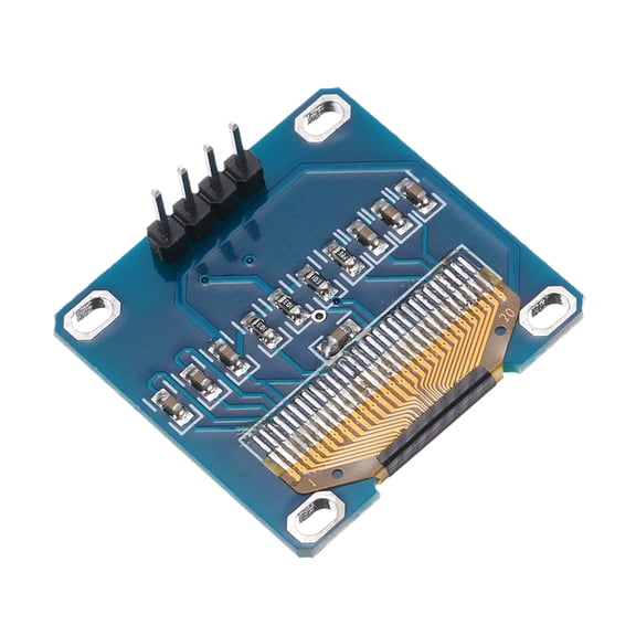 Uxcell 0.96inch LCD Screen Module with 4 Pins 128x64 Resolution Display I2C IIC Communication Display,Blue Display Color