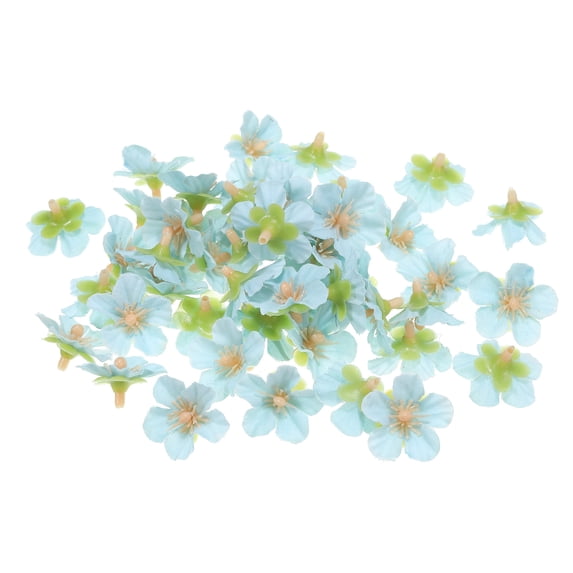 Uxcell 0.98" Artificial Cherry Blossom Flower Heads, 50 Pack Silk ...