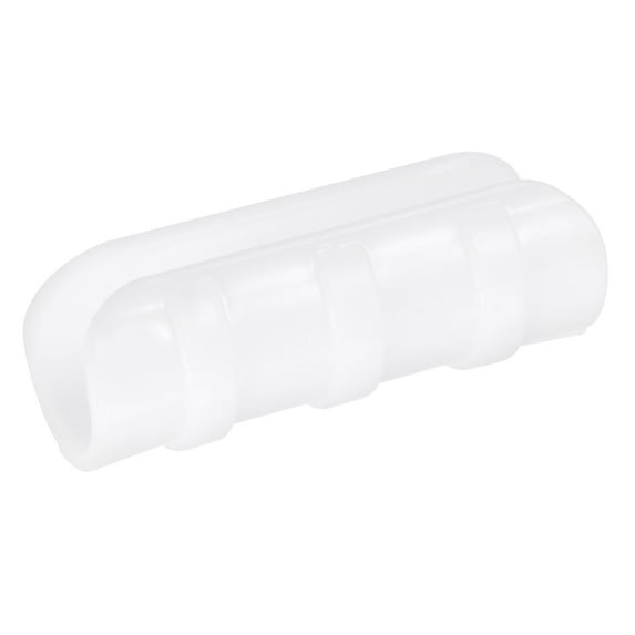 Uxcell 0.98'' Dia Farm Clamps Snap Hooks Plastic White 10pcs