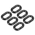 thumbnail image 1 of Uxcell 0.98 Inch Spring Oval Ring Round Snap Clip Trigger for Bag Purse Keychain, 6Pack Black, 1 of 6