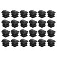 thumbnail image 1 of Uxcell 0 x 0.87 Inch Rectangle Plastic Plug, 24 Pcs White Pipe Tubing End Cap Plastic Plug Cap Insert, 1 of 5