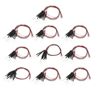 Uxcell 0402 Pre-Wired Micro LED, 100 Pcs 9-12V Pre-soldered Mini Light Emitting Diodes Surface Mount Device for Model, DIY, Science Projects, 9.8" Length, 10 Colors