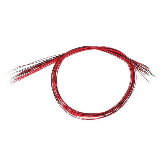 Uxcell 0603 Pre-Wired Micro LED, 12 Pcs 1.8-2.2V Emitting Diodes, Yellow Green